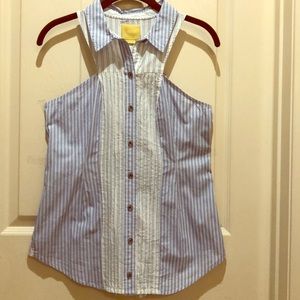 ANTHROPOLOGIE Maeve Sleeveless Botton Up